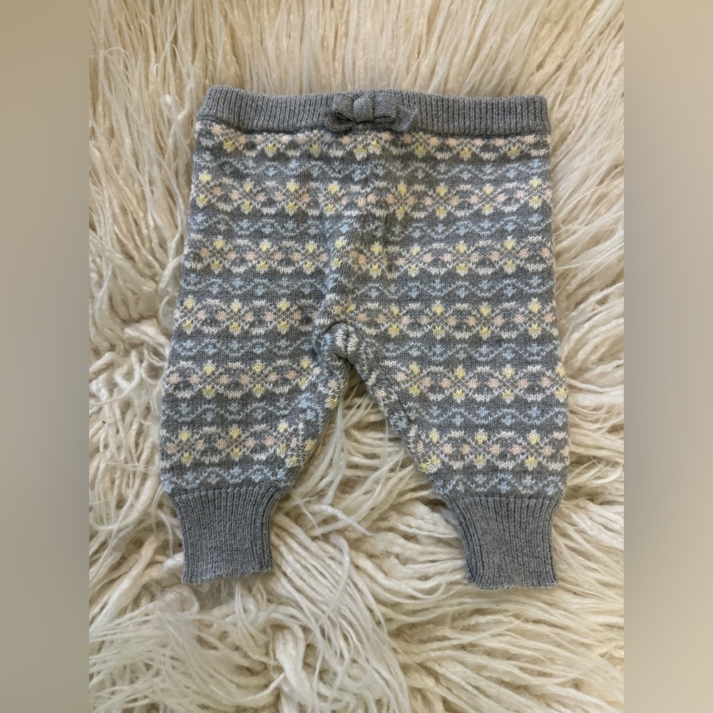 Janie & Jack 0-3m sweater knit pants